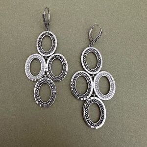 Judith Jack Sterling Silver Statement Earrings